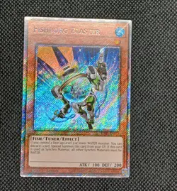 Yugioh! 1x Fishborg Blaster RA03-EN225 Platinum Secret Rare 1st Ed NM - Image 1