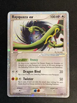 Pokemon TCG Rayquaza Ex 039 Black Star Promo Card - Image 1