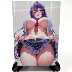 Sexy Hot Anime Waifu Girl Doujin Lewd Goddess Story Holographic Art Card - Image 2