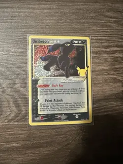 Pokemon Umbreon Star Ultra Rare Holo POP Series 5 17/17 Card Nintendo - Image 1