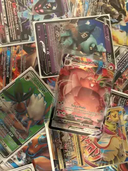 Pokemon Card Lot 500+ Official TCG Cards - Coins, Rare, Ultra Rare and more! - Image 1