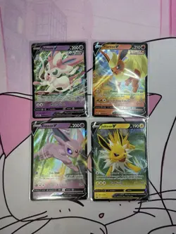 Eevee Evolutions V Promo SWSH 4 Card Lot Eeveelutions Pokemon Card TCG - Image 1