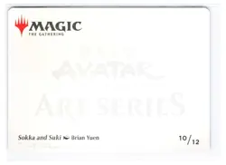 Sokka and Suki Art Card [Avatar: The Last Airbender] MTG - Image 2