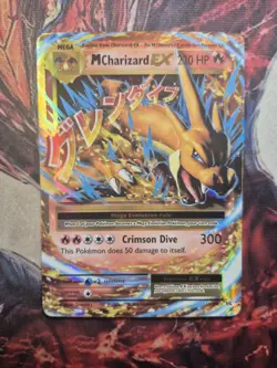2016 Pokemon XY Evolutions M Charizard EX 13/108 Ultra Rare Holo TCG Card LP - Image 1