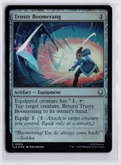 Trusty Boomerang (Foil) - 0260 - Avatar: The Last Airbender TLA - MTG - NM/M - Image 1