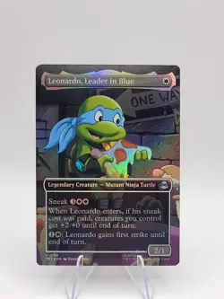 Leonardo, Leader in Blue (Borderless) Teenage Mutant Ninja Turtles Foil - Image 1