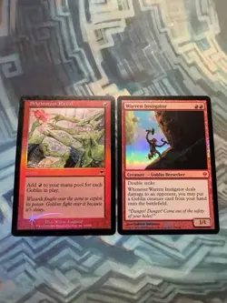 Foil Warren Instigator EX/LP Zendikar & Brightstone Ritual EX/LP- Onslaught - Image 1