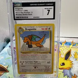 Pokemon TCG Graded CGC 7 Dragonite Black Star Promo 5 WB STAMPED Mewtwo Strikes - Image 1