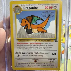 Pokemon TCG Graded CGC 7 Dragonite Black Star Promo 5 WB STAMPED Mewtwo Strikes - Image 3