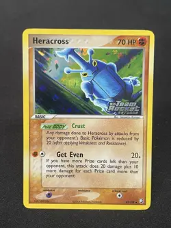 Pokemon TCG Heracross 43/109 EX Team Rocket Returns Reverse Holo Stamped - Image 1