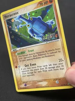 Pokemon TCG Heracross 43/109 EX Team Rocket Returns Reverse Holo Stamped - Image 3