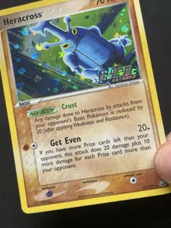 Pokemon TCG Heracross 43/109 EX Team Rocket Returns Reverse Holo Stamped - Image 4