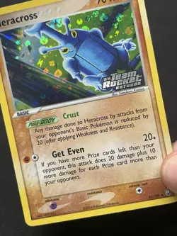 Pokemon TCG Heracross 43/109 EX Team Rocket Returns Reverse Holo Stamped - Image 5