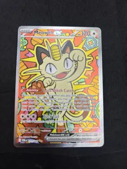 Meowth ex 121/088 ENGLISH Special Illustration Rare - Perfect Order SIR Pokemon - Image 1