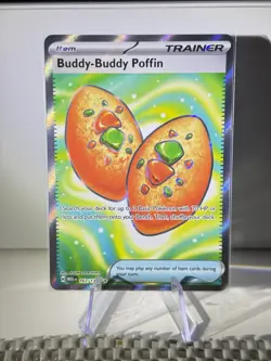 Buddy Buddy Poffin 167/132 Full Art Pokemon ME01: Mega Evolution English NM - Image 1