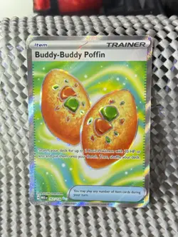 Buddy Buddy Poffin 167/132 Full Art Pokemon ME01: Mega Evolution English NM - Image 3
