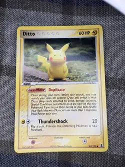 Pokemon Ditto (Pikachu) 63/113 Delta Species Common Regular Basic 60HP 2005 - Image 2