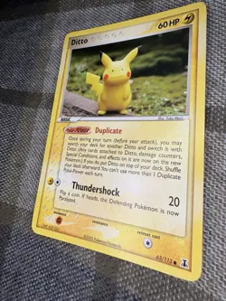 Pokemon Ditto (Pikachu) 63/113 Delta Species Common Regular Basic 60HP 2005 - Image 4