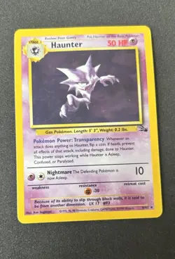 Pokemon TCG Haunter 6/62 Holo Unlimited Rare Fossil, WOTC NM - Image 1