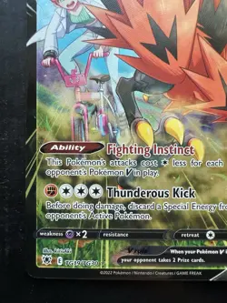 Pokemon Galarian Zapdos V Ultra Rare Full Art Holo Astral Radiance TG19/TG30 NM - Image 4