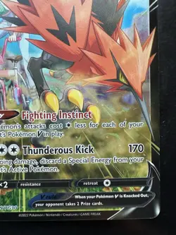 Pokemon Galarian Zapdos V Ultra Rare Full Art Holo Astral Radiance TG19/TG30 NM - Image 5