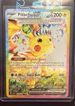 2024 Pokemon Sv08: Surging Sparks #238 Pikachu ex Special Illustration Rare Holo - Image 1
