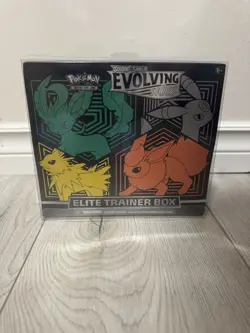 🔥Pokemon TCG Sword & Shield-Evolving Skies Elite Trainer Box FREE CASE INCLUDED 728192533419 - Image 1