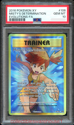 Pokemon Evolutions Misty's Determination 108 PSA 10 - Image 1