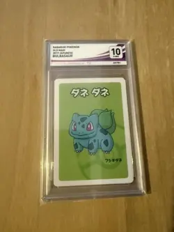 Pokemon Japanese Old Maid Card Game Bulbasaur Graded TG10 - Image 1