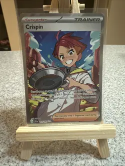 Pokemon Trainer Crispin TCG Full Art Holo Ultra Rare Card 164/142 - Image 1