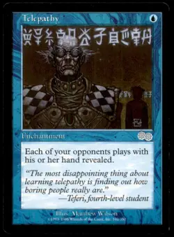 Telepathy LP Light Play Urza's Saga MTG [9426] - Image 1