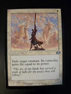 Swords to Plowshares NM RETRO Dominaria: Remastered MTG FREE SHIPPING - Image 1