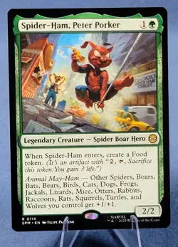 Spider-Ham Peter Porker Regular NM SPM 114 Mtg Marvel's Spider-Man A - Image 1