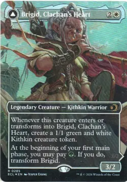 MTG: Lorwyn Eclipsed: Foil Borderless Brigid, Clachan's Heart: LP Condition - Image 1