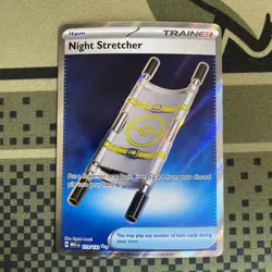Pokemon Night Stretcher 173/132 Me01: Mega Evolution Trainer Full Art Holo - Image 1