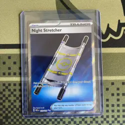 Pokemon Night Stretcher 173/132 Me01: Mega Evolution Trainer Full Art Holo - Image 3
