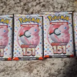 Nintendo Pokemon TCG Scarlet & Violet 151 Booster Packs 5x English Mew - Image 2