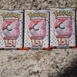 Nintendo Pokemon TCG Scarlet & Violet 151 Booster Packs 5x English Mew - Image 3
