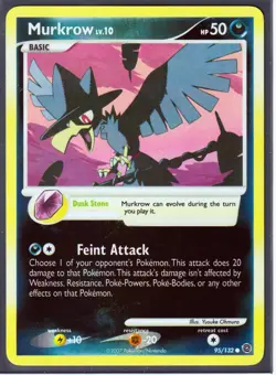 2007 MURKROW 95/132 D&P SECRET WONDERS POKEMON- COMMON -REVERSE HOLO- NM - Image 1