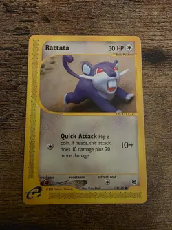 Pokemon Expedition Rattata 128/165 Yuka Morii - Image 1