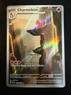 Pokemon TCG Charmeleon 169/165 Scarlet & Violet 151 Illustration Rare English - Image 1