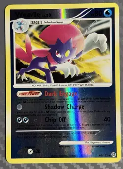 Pokemon TCG Secret Wonders Weavile 40/132 Reverse Holo Rare - Image 1