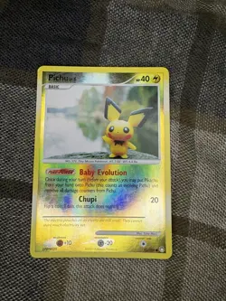 Pokemon Pichu 93/123 Mysterious Treasures Common Reverse Holo Basic 2007 - Image 1