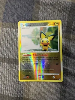 Pokemon Pichu 93/123 Mysterious Treasures Common Reverse Holo Basic 2007 - Image 2