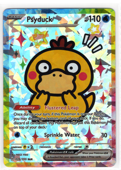 POKEMON - CHINESE DERP * PSYDUCK - CRACKED ICE FOIL HOLO - Image 1