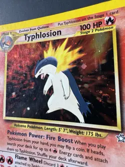 Pokemon TCG Typhlosion Neo Genesis 18/111 Holo Unlimited Holo Rare Vintage - Image 3