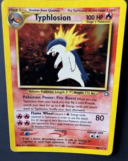 Pokemon TCG Typhlosion Neo Genesis 18/111 Holo Unlimited Holo Rare Vintage - Image 4