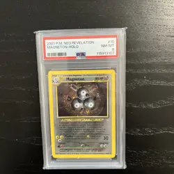 Magneton Holo Pokemon Neo Revelation 10/64 PSA 8 - Image 3
