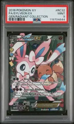 Pokemon TCG Sylveon EX RC32/RC32 Full Art, PSA 9, 2016 XY Generations - Image 1