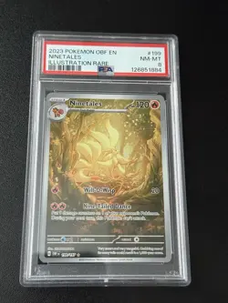 2023 Pokemon OBF En Ninetales Illustration Rare #199 PSA 8 NM-MT - Image 1